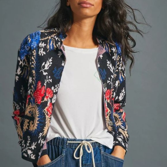 Anthropologie Jackets & Blazers - Anthropologie Pilcro Debra Cropped Sweater Jacket